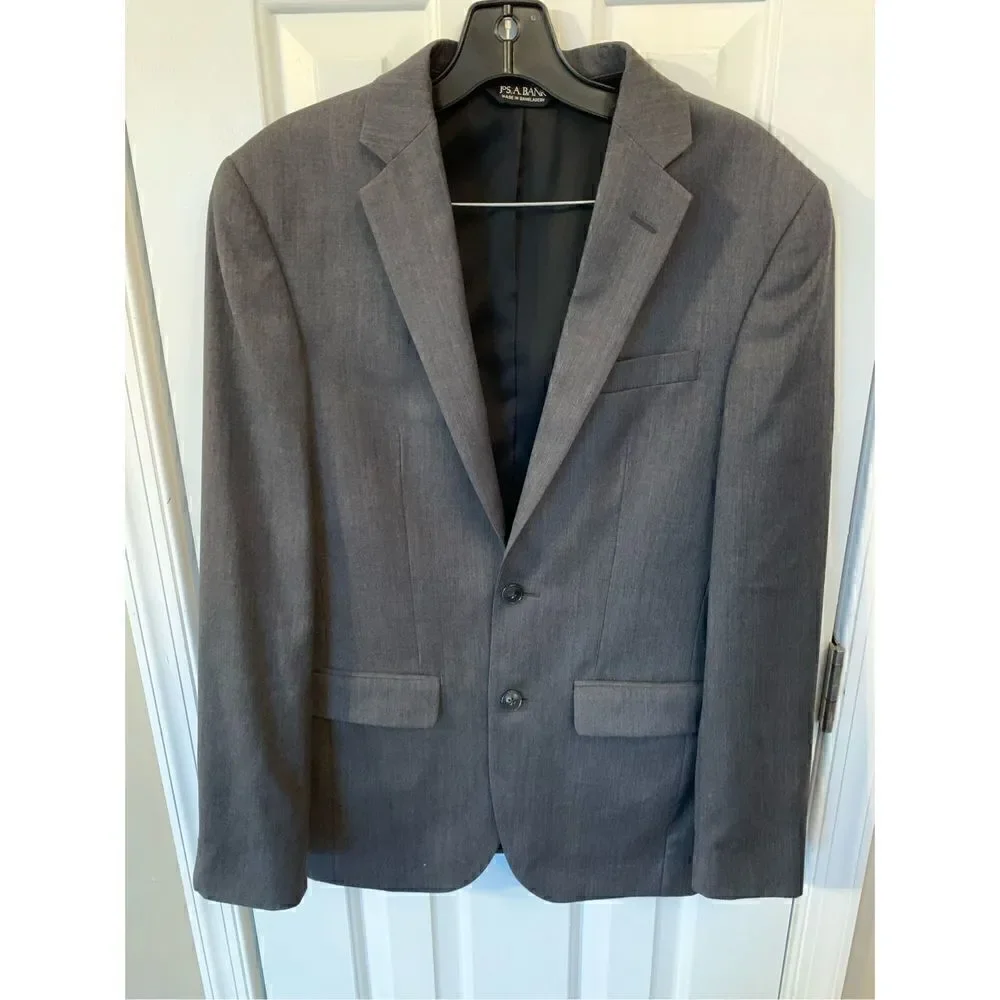 Jos a bank gray jacket blazer size 36R